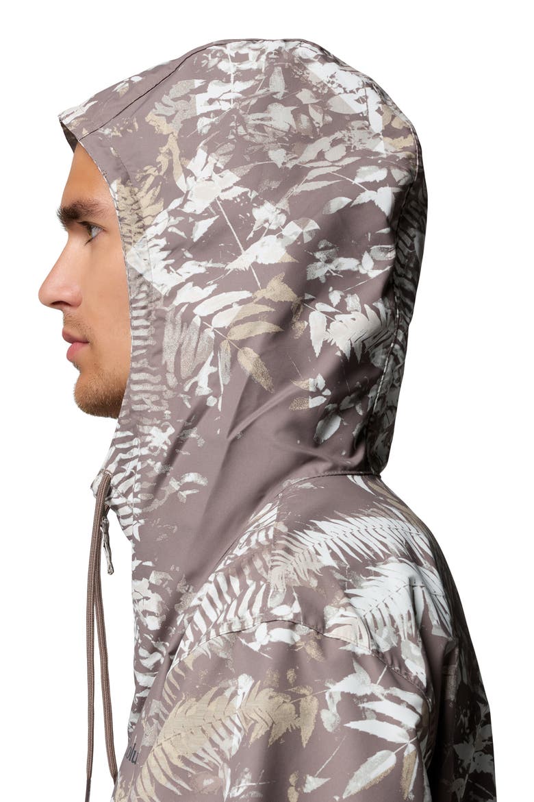 Spire Valley Print Water Repellent Windbreaker, Alternate, color, IRON GEOFERN/ FLINT GREY