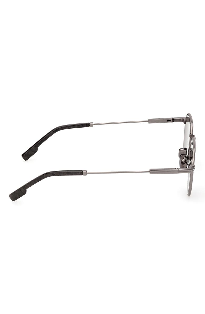 ZEGNA 54mm Round Sunglasses, Alternate, color, 