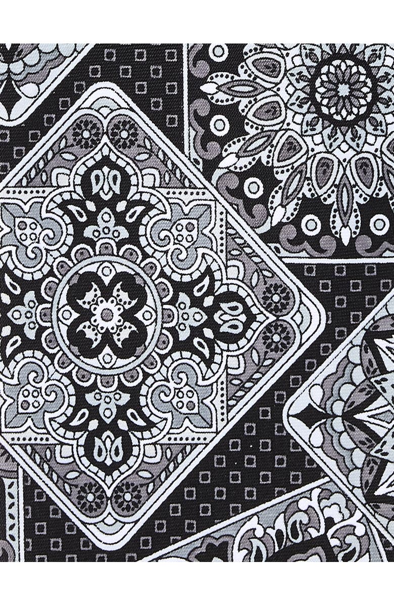 Synrgy by DXL Big & Tall Abstract Printed Tie, Alternate, color, Black