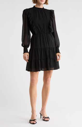 Clip Dot Chiffon Minidress