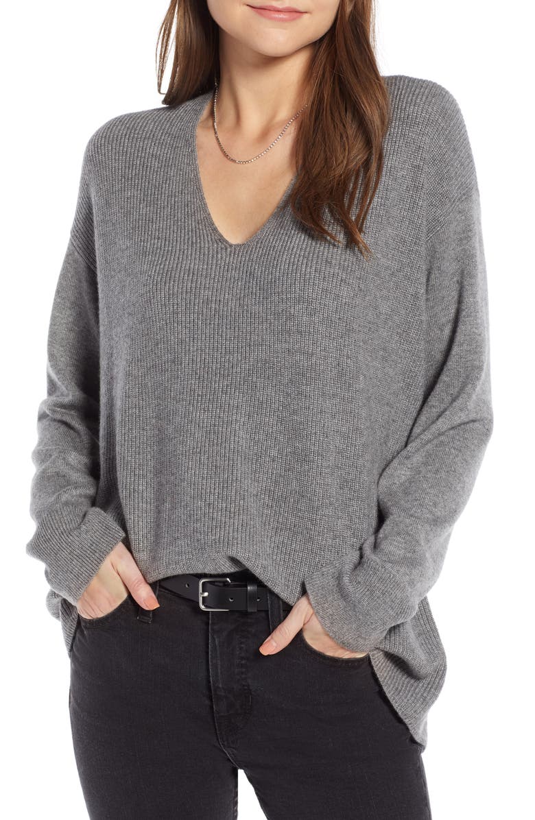 Something Navy Slouchy Sweater, Main, color, 