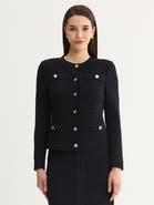 Misook Monochromatic Ottoman Knit Jacket