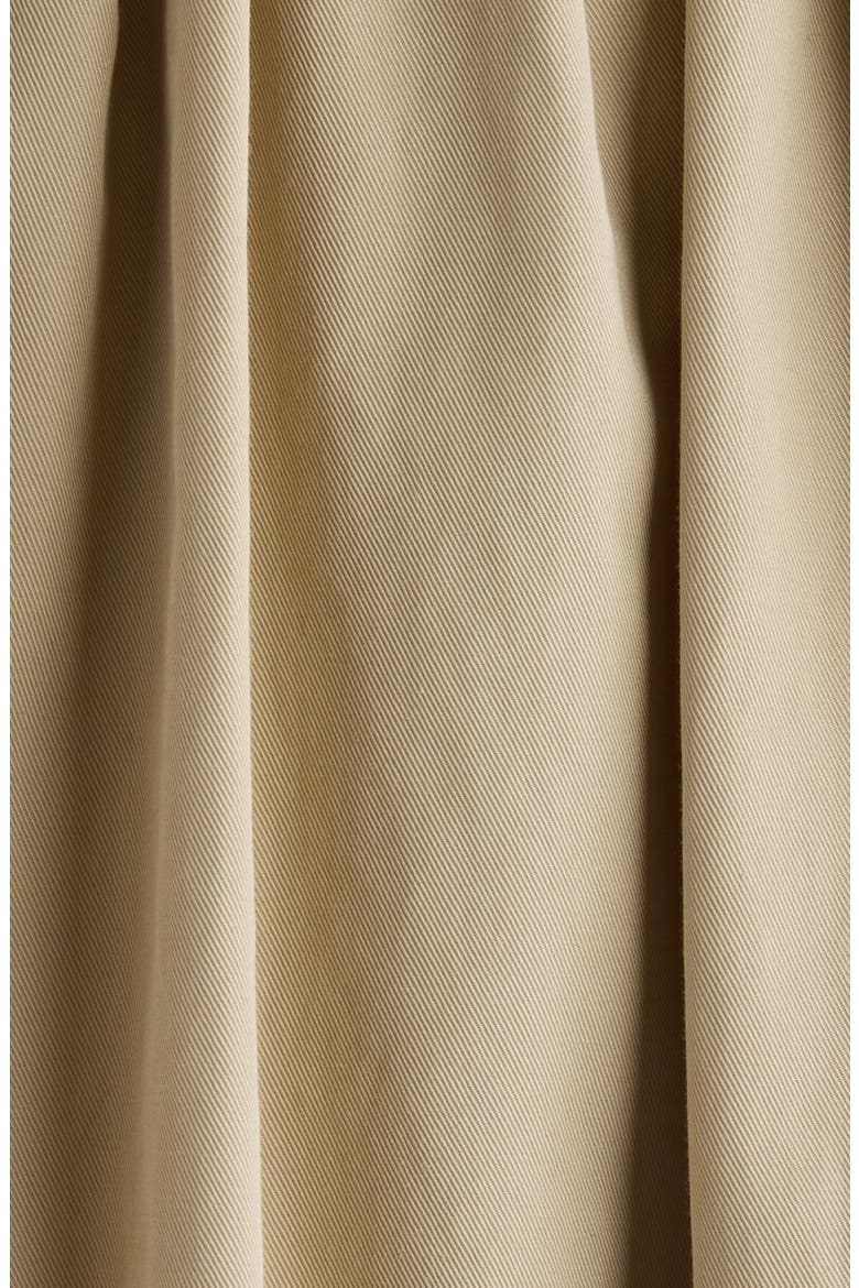 Puff Sleeve Gathered Cotton Gabardine Crop Jacket, Alternate, color, SMOKY BEIGE