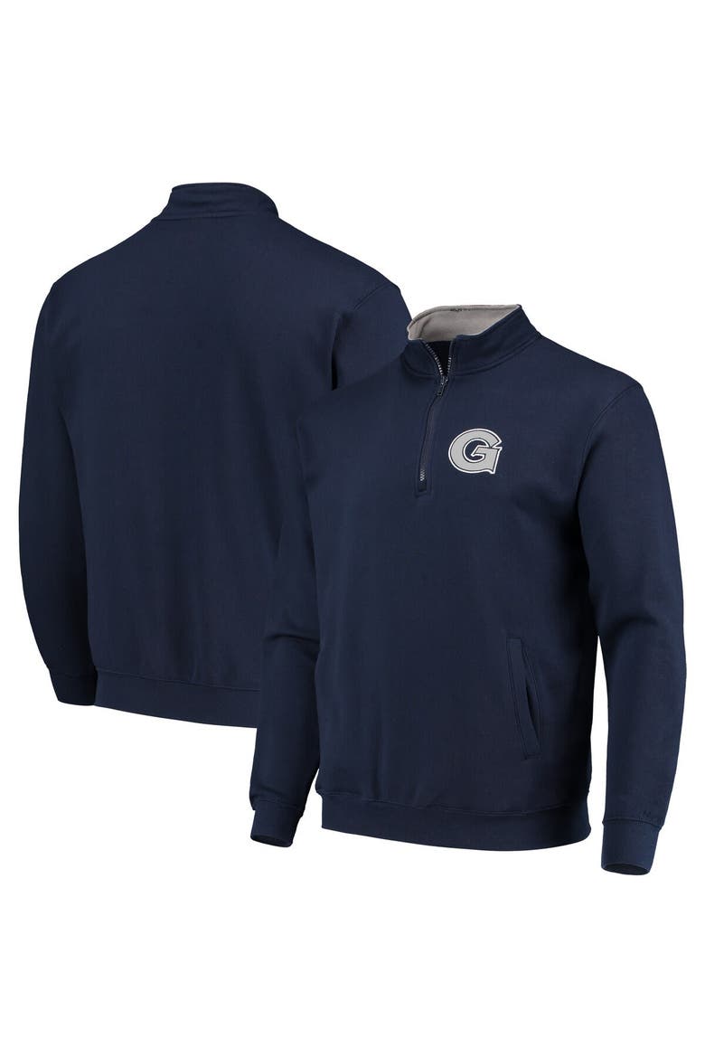 Men's Colosseum Navy Georgetown Hoyas Tortugas Logo Quarter-Zip Jacket, Main, color, Navy