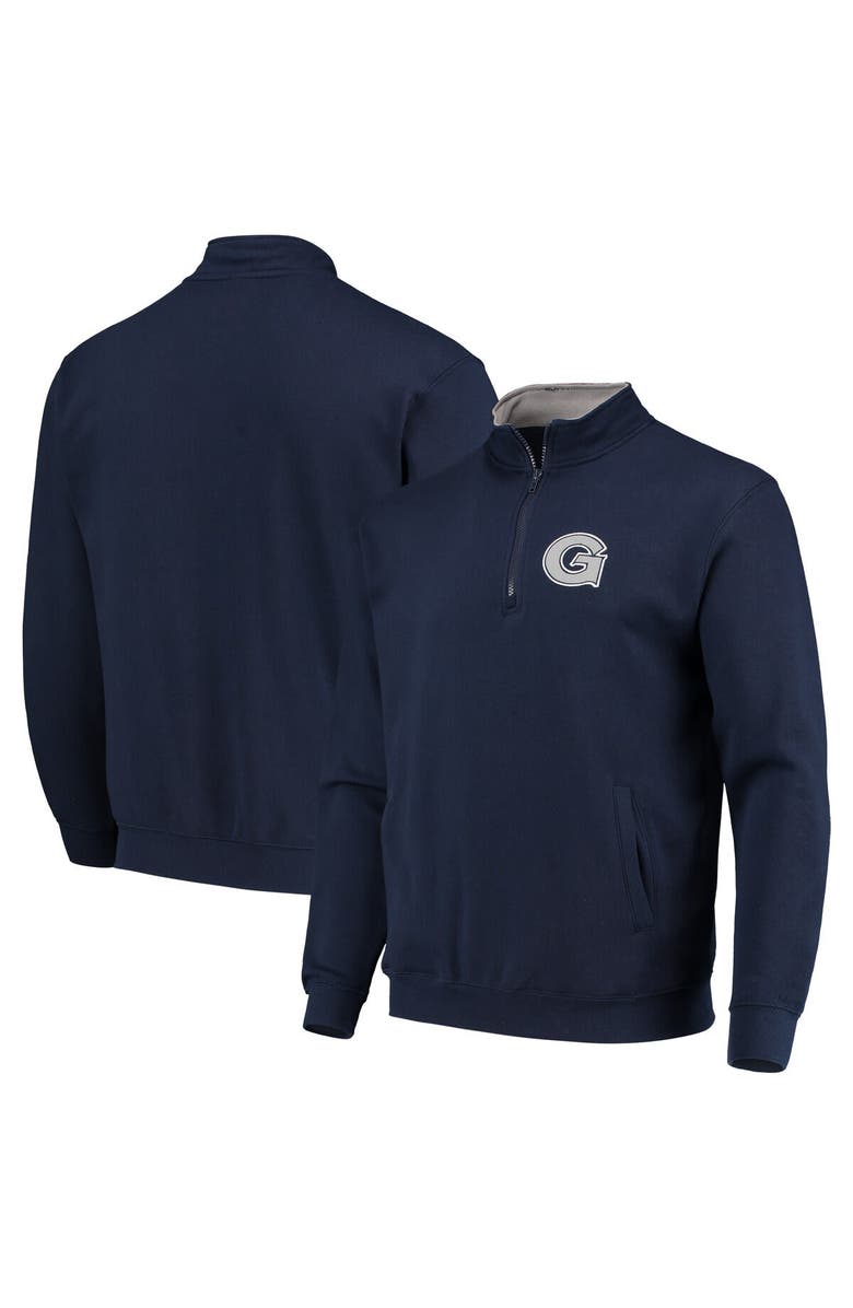 COLOSSEUM Men's Colosseum Navy Georgetown Hoyas Tortugas Logo Quarter-Zip Jacket, Main, color, Navy