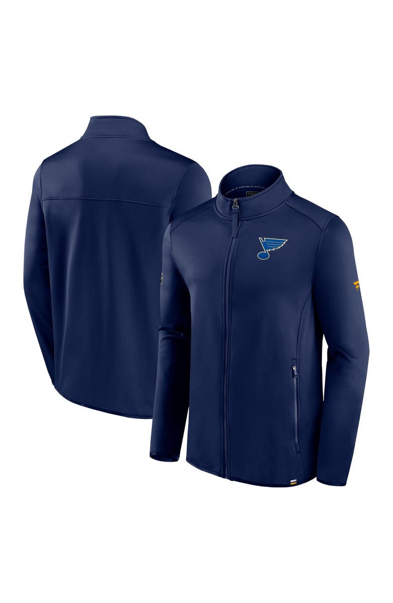 FANATICS Men's Fanatics Branded  Navy St. Louis Blues Authentic Pro Full-Zip Jacket, Alternate, color, Navy