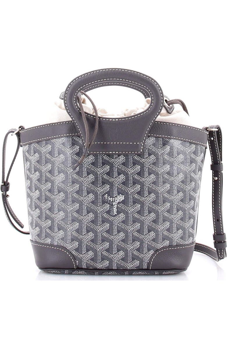 Pre-Owned Goyard Beluga Bag Coated Canvas Mini, Alternate, color, Gray