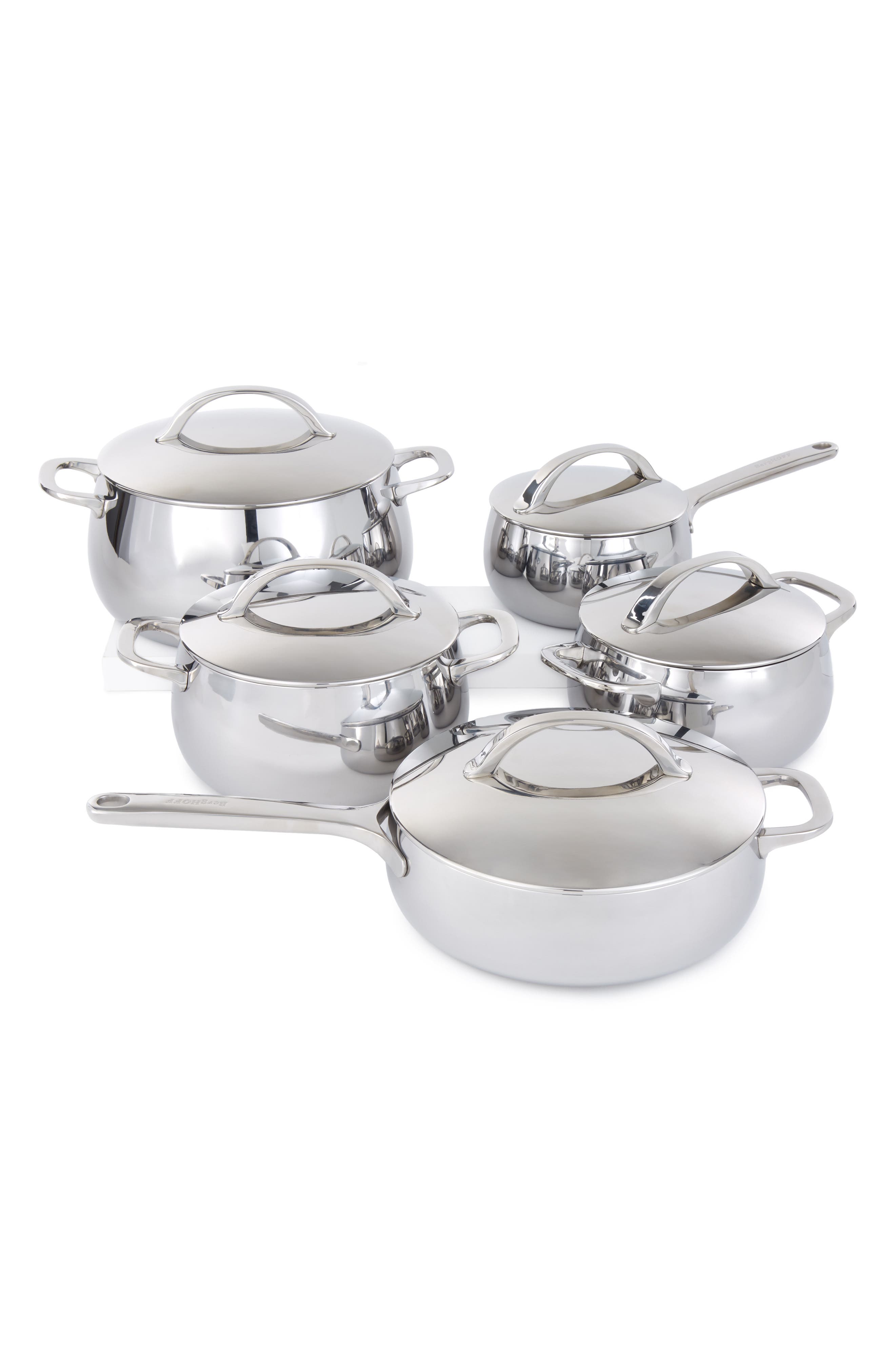 Belly Tri-Ply 10-Piece Stainless Steel Cookware Set