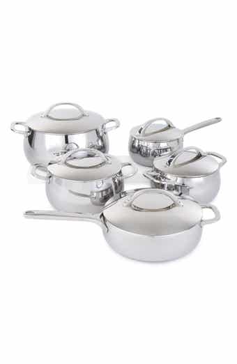 Belly Tri-Ply 10-Piece Stainless Steel Cookware Set