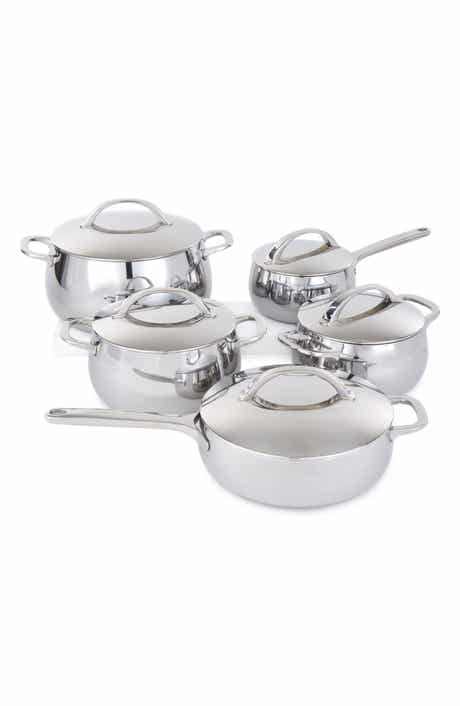 Belly Tri-Ply 10-Piece Stainless Steel Cookware Set