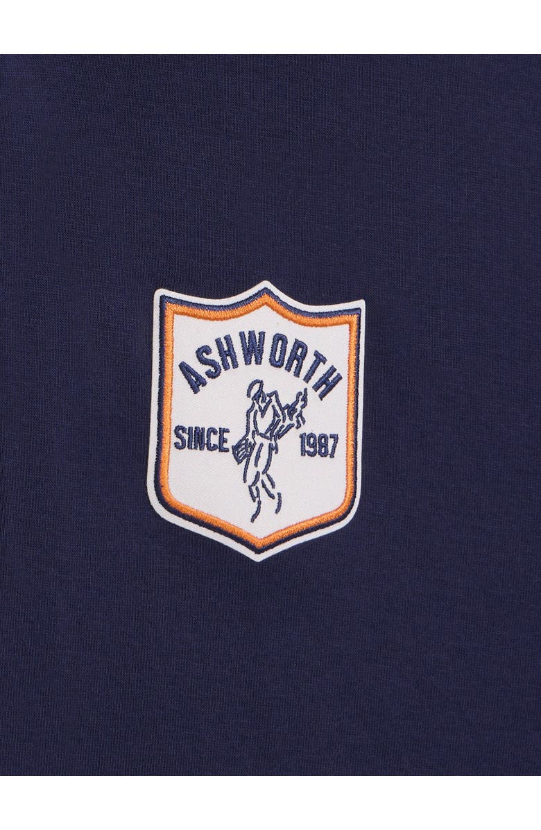 ASHWORTH GOLF Sand Twill 1/4 Zip, Alternate, color, Driver Navy