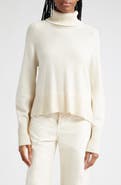 Veronica Beard Lerato High-Low Cashmere Turtleneck Sweater