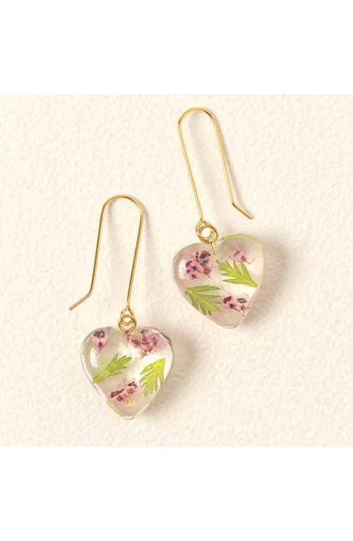 Belart Birth Month Flower Heart Earrings