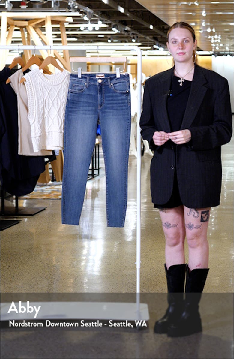 Donna Raw Hem Ankle Skinny Jeans, sales video thumbnail