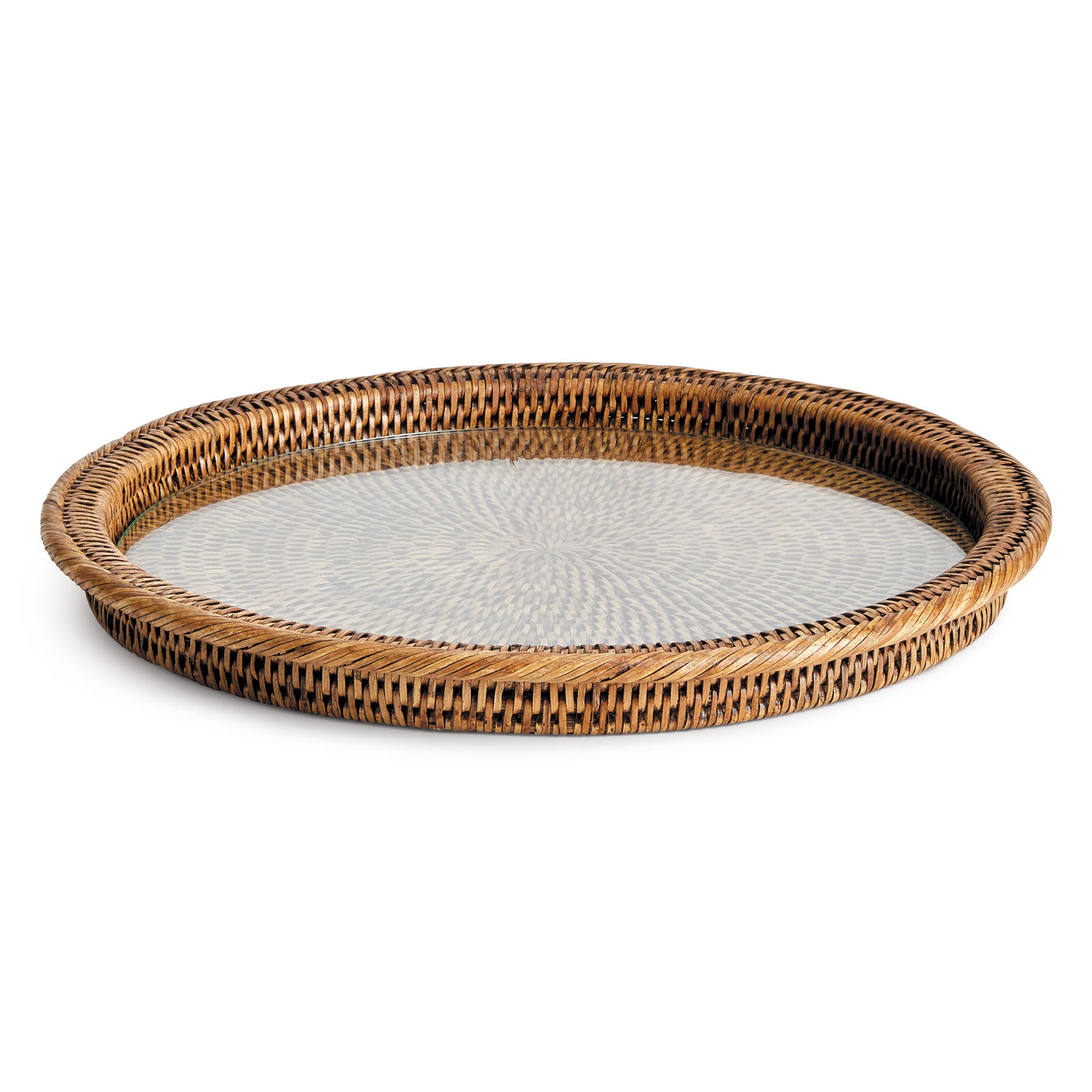 Napa Home & Garden Burma Rattan Serving Platter, Brown