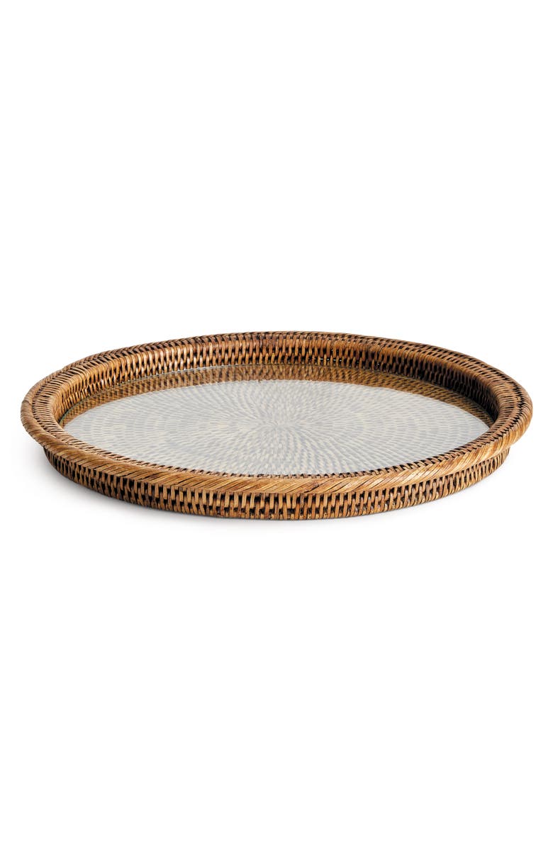 Napa Home & Garden Burma Rattan Serving Platter, Brown, Main, color, Brown