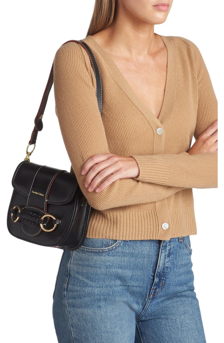 See by Chloé Saddie Leather Shoulder Bag, Alternate, color,