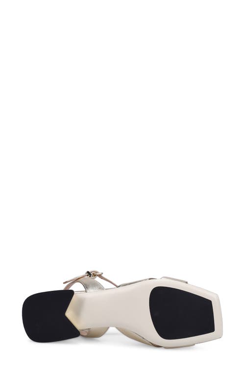 Ron White Brenna Ankle Strap Sandal In Platino