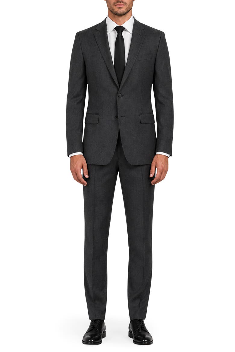 Giorgio Modern Fit Wool Suit, Main, color, CHARCOAL