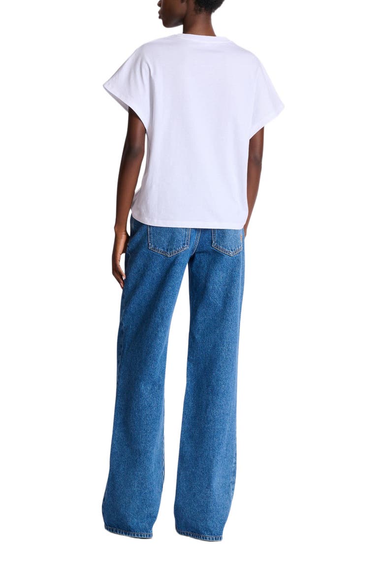 T-shirt with Balmain Club print, Alternate, color, white