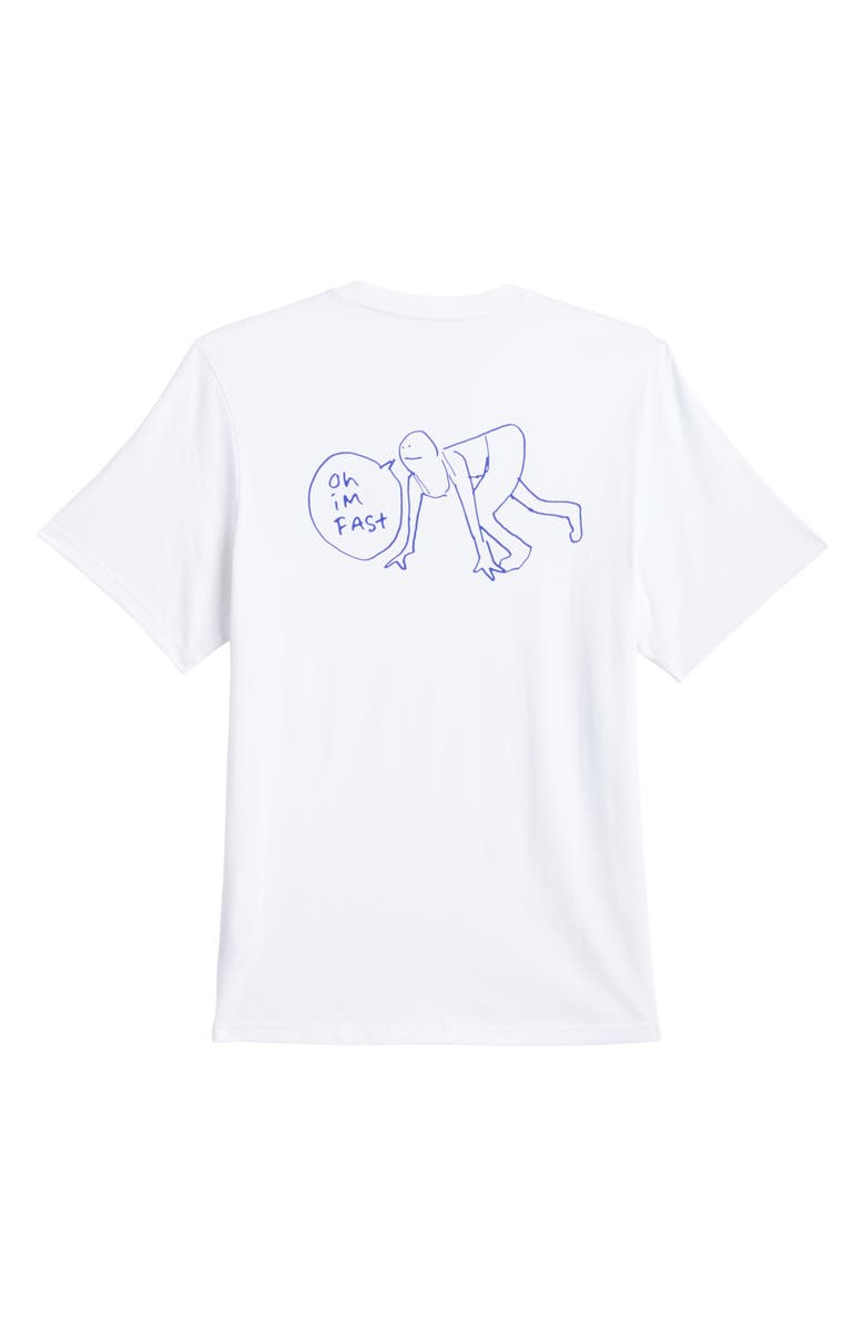 adidas Shmoofoil I'm Fast Graphic T-Shirt, Alternate, color, White