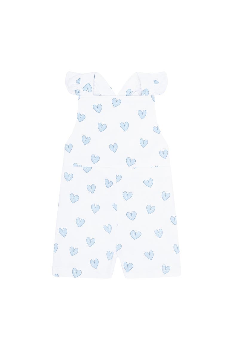 Blue Heart Print Romper - Baby, Alternate, color, Blue