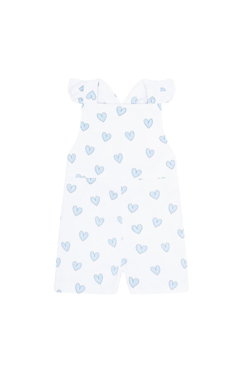 Nellapima Blue Heart Print Romper - Baby, Alternate, color, Blue