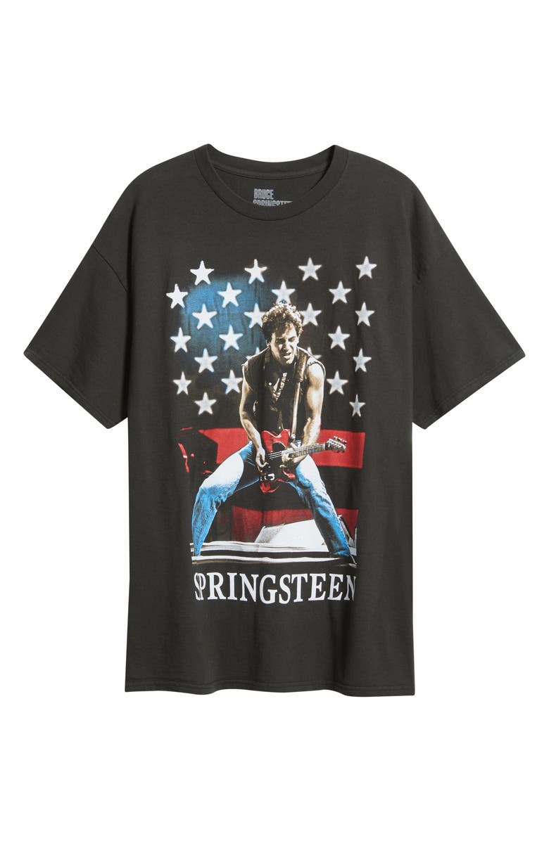 Merch Traffic Springsteen Cotton Graphic T-Shirt, Alternate, color, Black