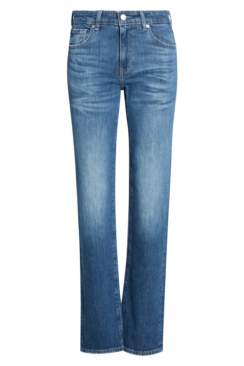 Sandra Low Rise Straight Leg Jeans, Main, color, MYKONOS