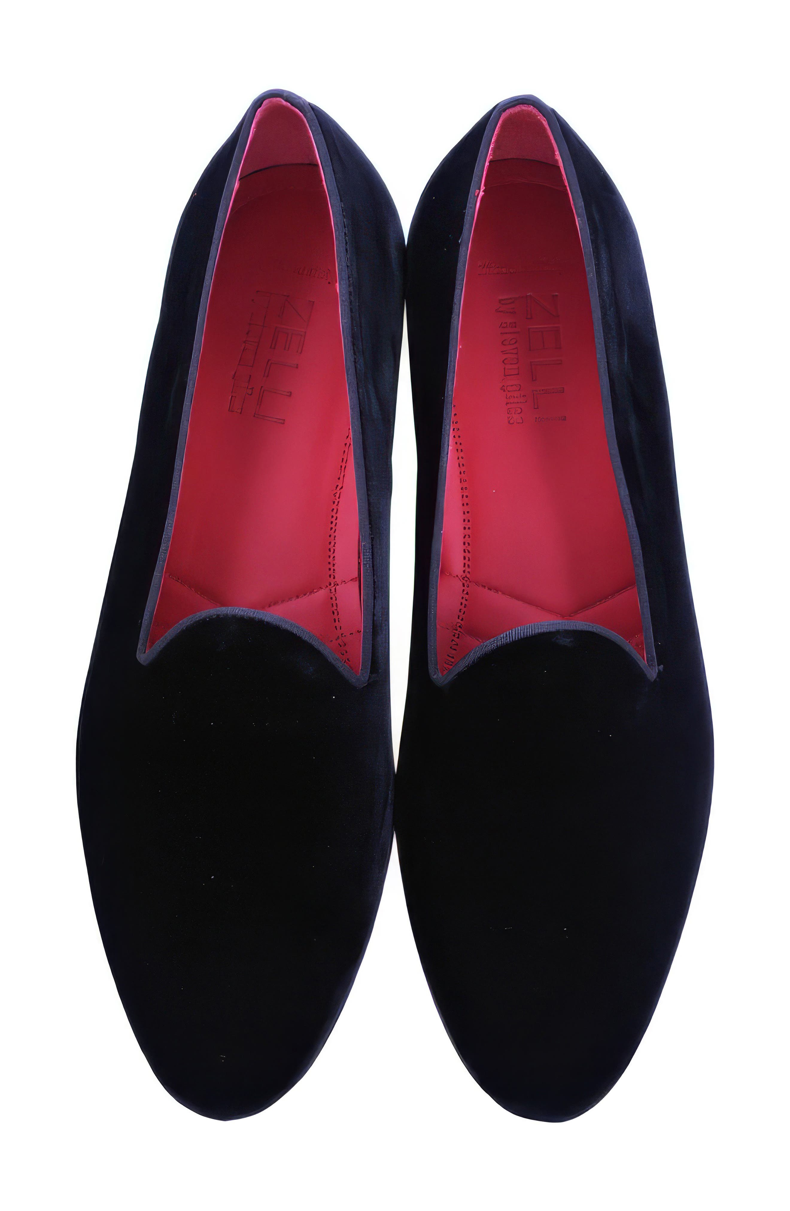 Zelli Italia Tux Velvet Venetian Loafer, Alternate, color, Black