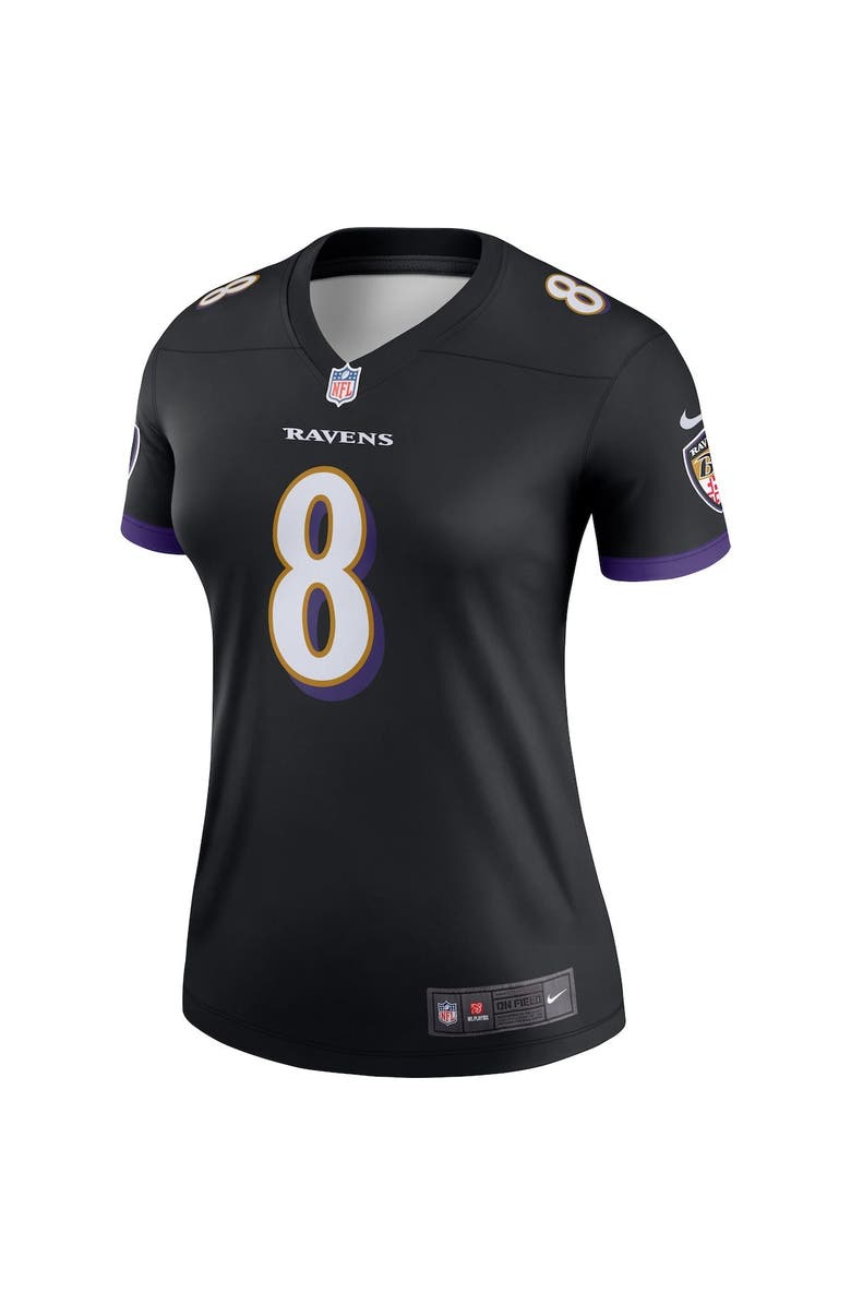 Nike Women's Nike Lamar Jackson Black Baltimore Ravens Legend Team Jersey, Alternate, color,