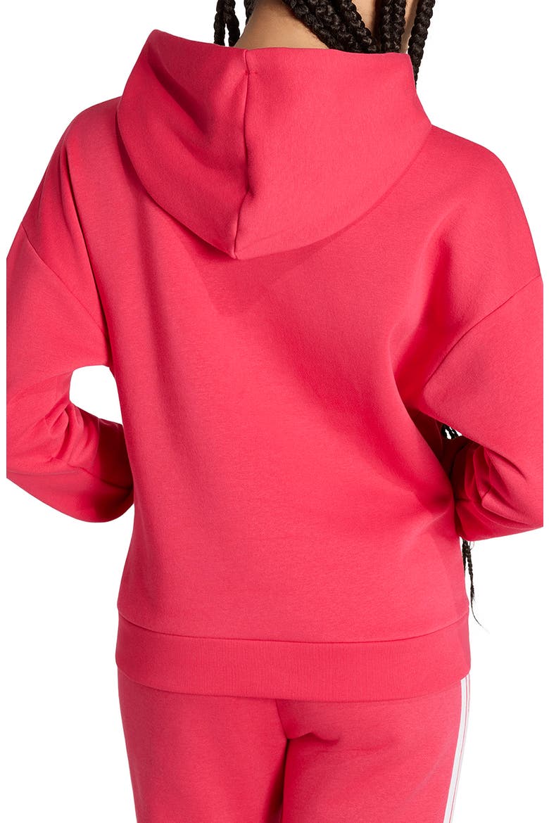 Essentials French Terry Hoodie, Alternate, color, POWER PINK/ WHITE