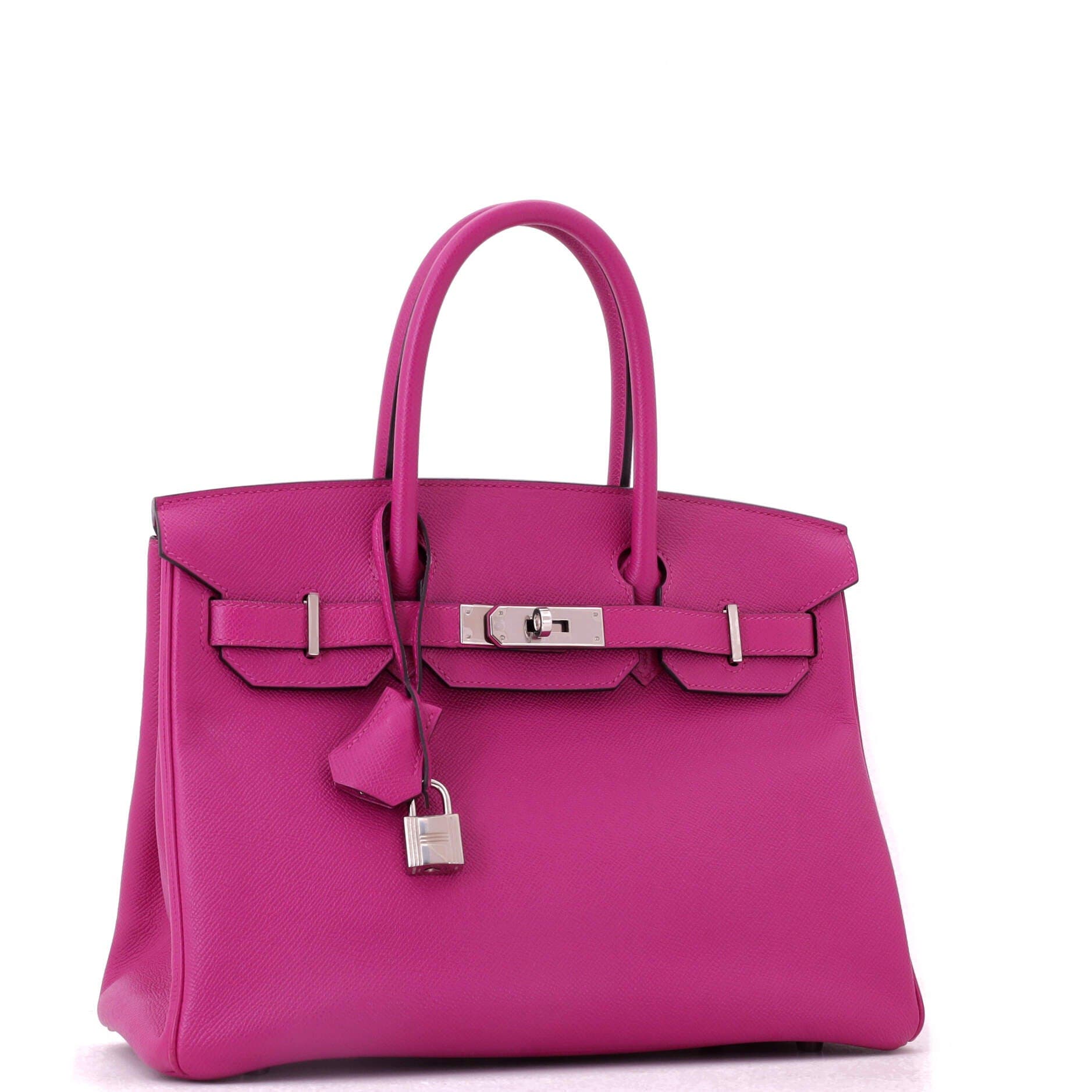 Birkin Handbag Pink Epsom with Palladium Hardware 30, Alternate, color, Pink