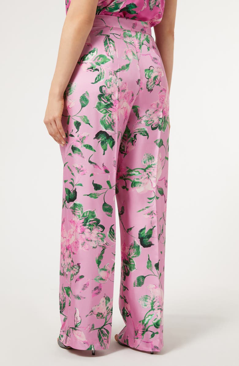 Marina Rinaldi Maremma Silk Twill Straight Leg Trousers, Alternate, color, 