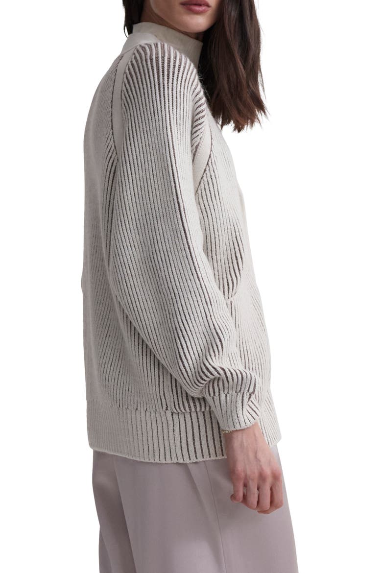 Jude Plated Cardigan, Alternate, color, BIRCH