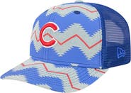 New Era Men's New Era Denim/Royal Chicago Cubs Aztec Denim 9SEVENTY Adjustable Hat