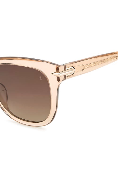 Rag & Bone 55mm Rectangular Sunglasses In Brown