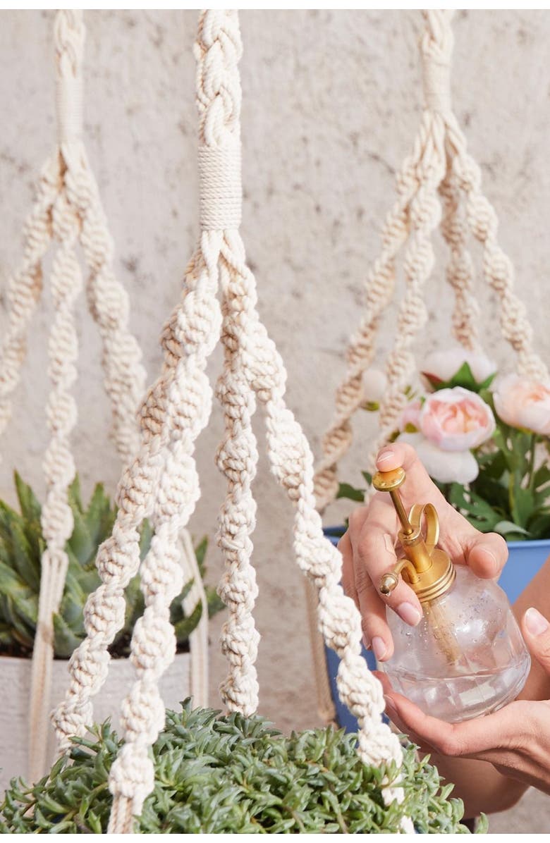 Pillowpia Trina Plant Hanger, Alternate, color, Sage