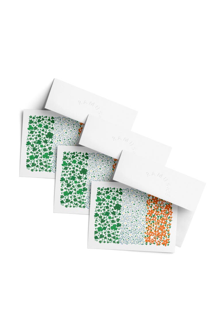 St. Patrick's Day/Irish Floral Flag Greeting Card Pack, Main, color, Multi-Pack
