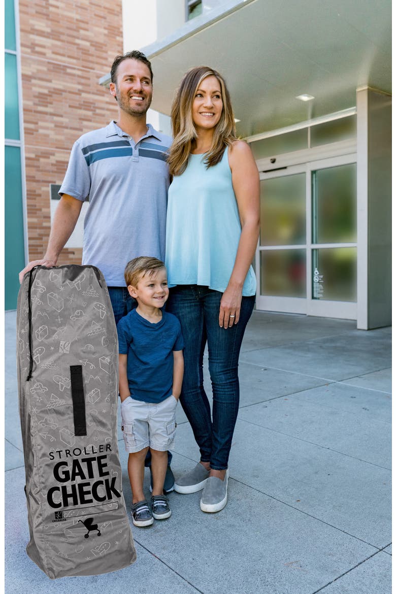 Deluxe Gate Check Travel Bag for Umbrella Strollers, Alternate, color, GREY
