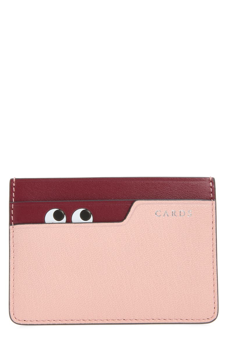 Peeping Eyes Leather Case Case, Main, color, SHELL PINK