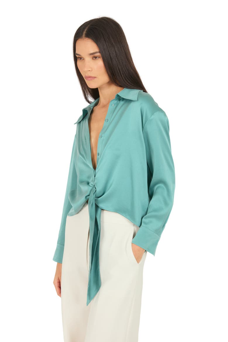 Rae Top, Alternate, color, CYAN GREEN