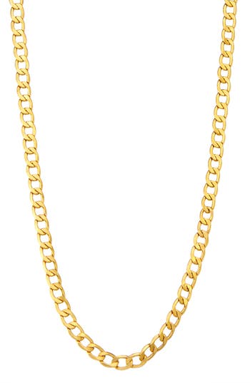 Fuzion Creations 10k Gold Curb Chain Necklace In Yellow