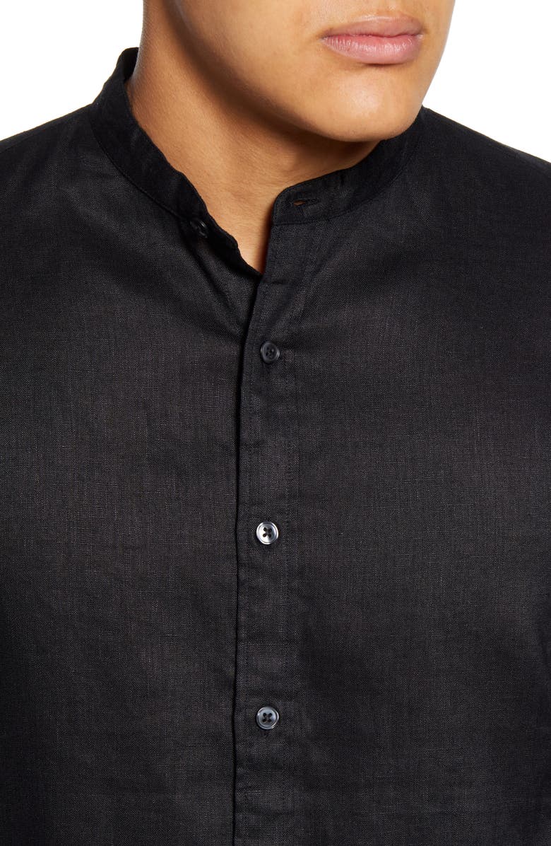 Club Monaco Slim Fit Linen Button-Up Shirt, Alternate, color, 