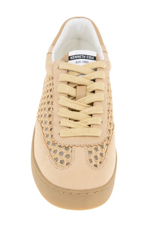 Kenneth Cole Sam Platform Sneaker In Natural Raffia