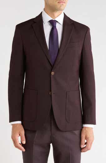 Trim Fit Plaid Sport Coat