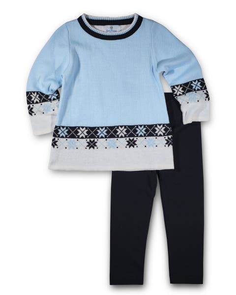 Sweater Tunic With Snowflakes And Leggings (Toddler, Little Kid, Big Kid)