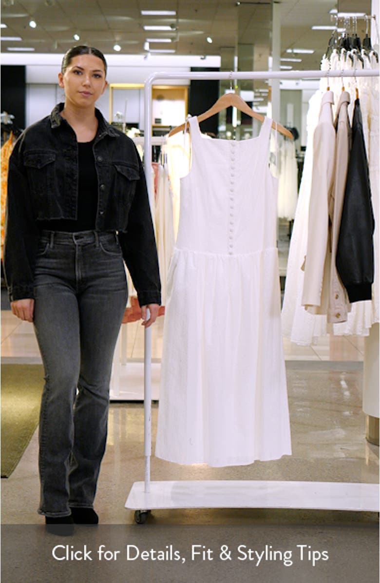 Eve Eyelet Embroidery A-Line Midi Dress, sales video thumbnail