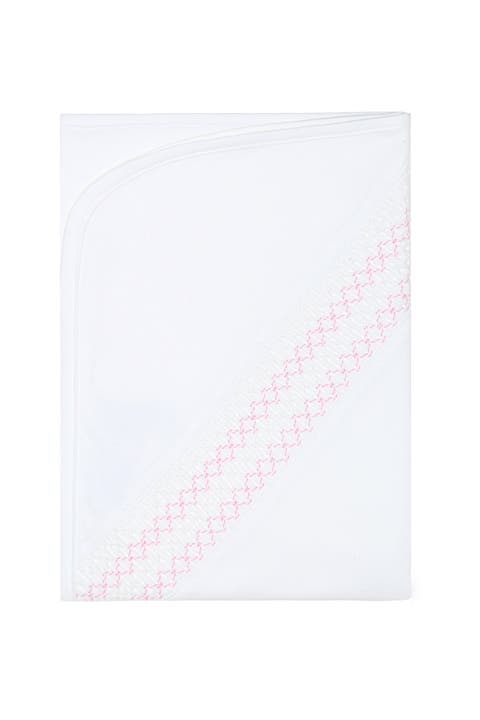 Signature Smocked Girls Receiving Blanket - Baby