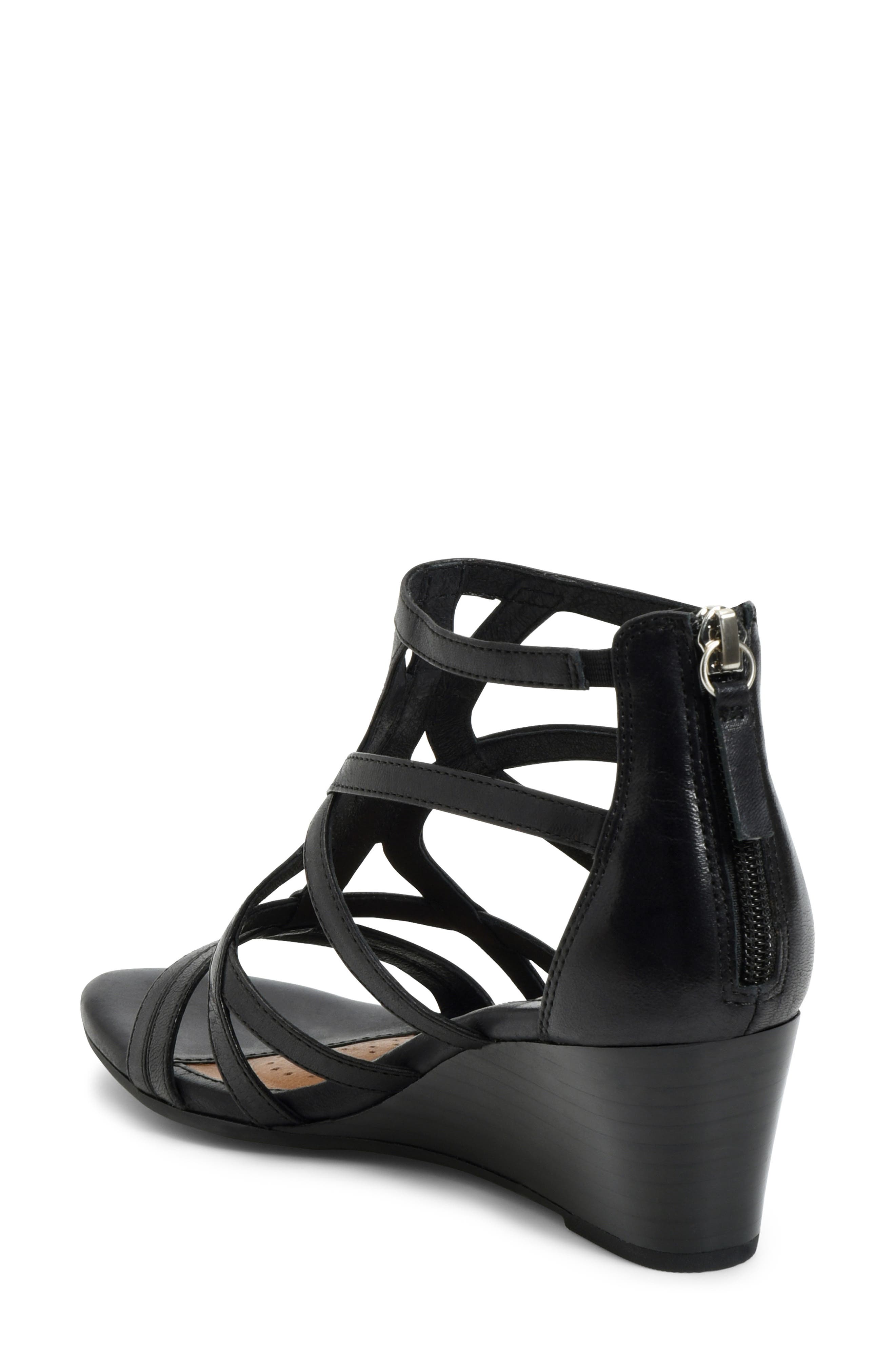 Malindi Sandal, Alternate, color, BLACK LEATHER